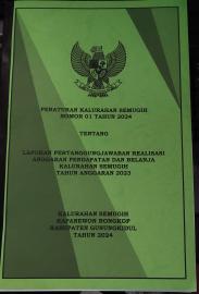 PERKAL NO 01 TAHUN 2024 TENTANG LAPORAN PERTANGGUNGJAWABAN REALISASI APBKAL TAHUN ANGGARAN 2023